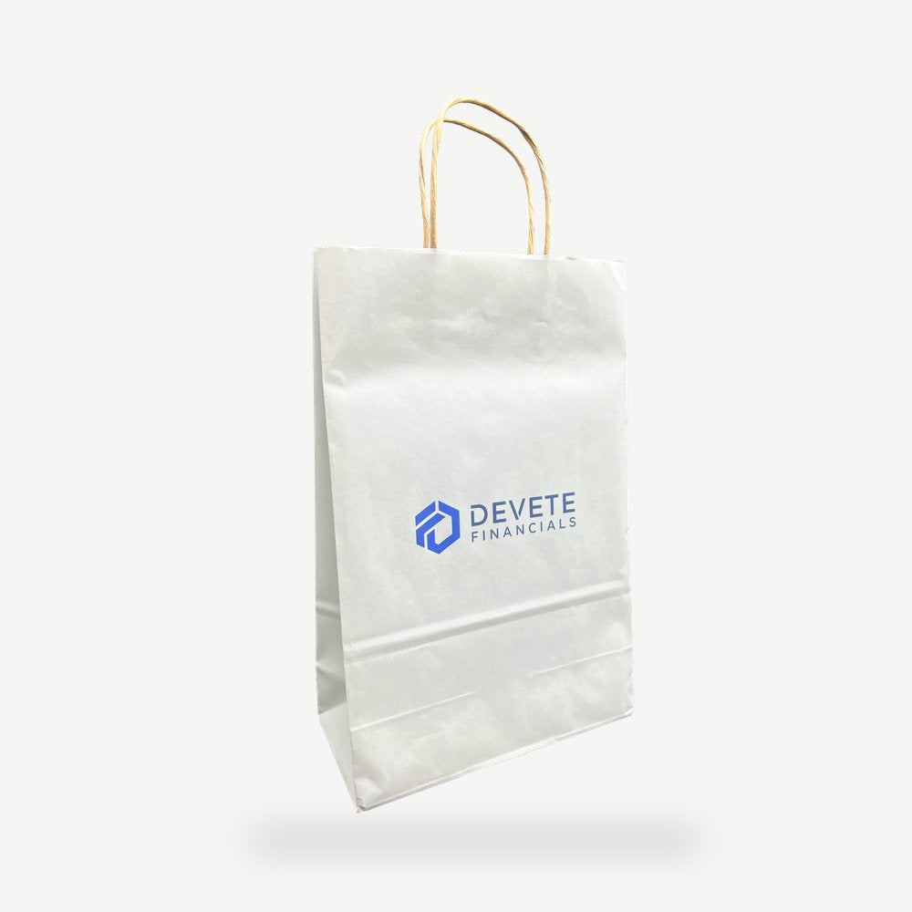 Customised Printed Premium Twist Handle Paper Carrier Bags