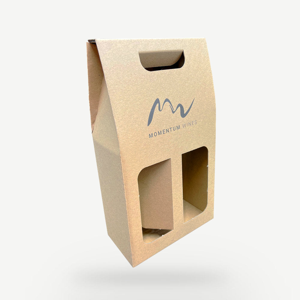 Customised Printed Brown Pinch Top Boxes