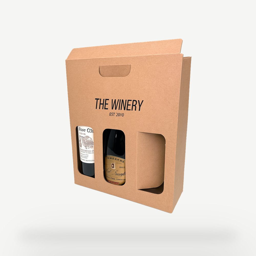 Customised Printed Brown Pinch Top Boxes