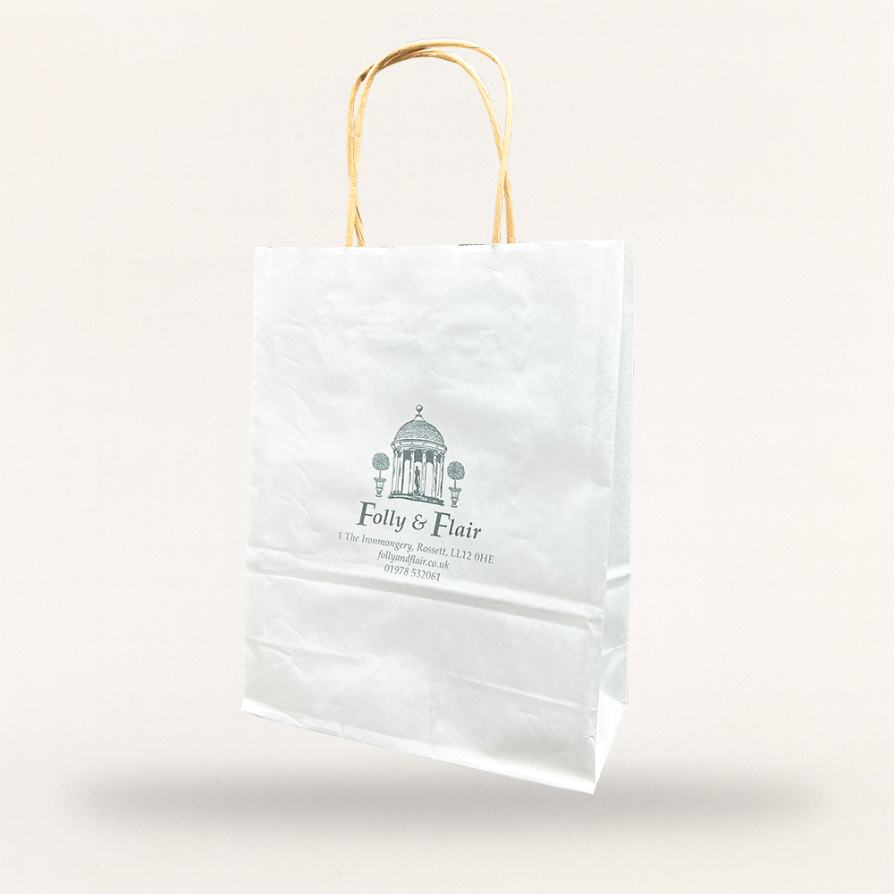 Customised Printed Premium Twist Handle Paper Carrier Bags