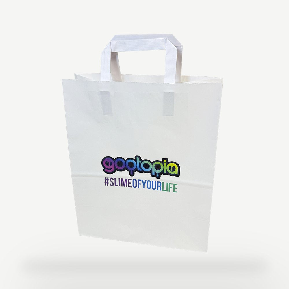 Customised Printed Tape Handle Paper Carrier Bags