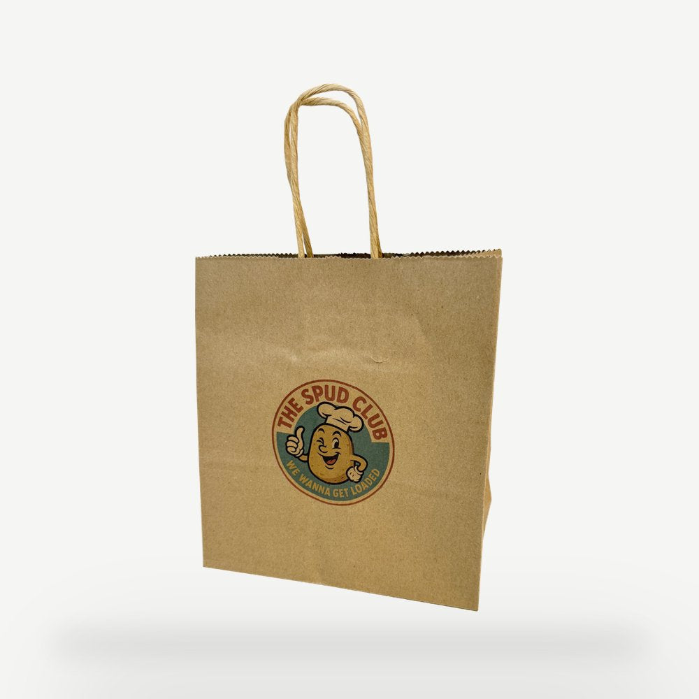 Customised Printed Twist Handle Paper Carrier Bags