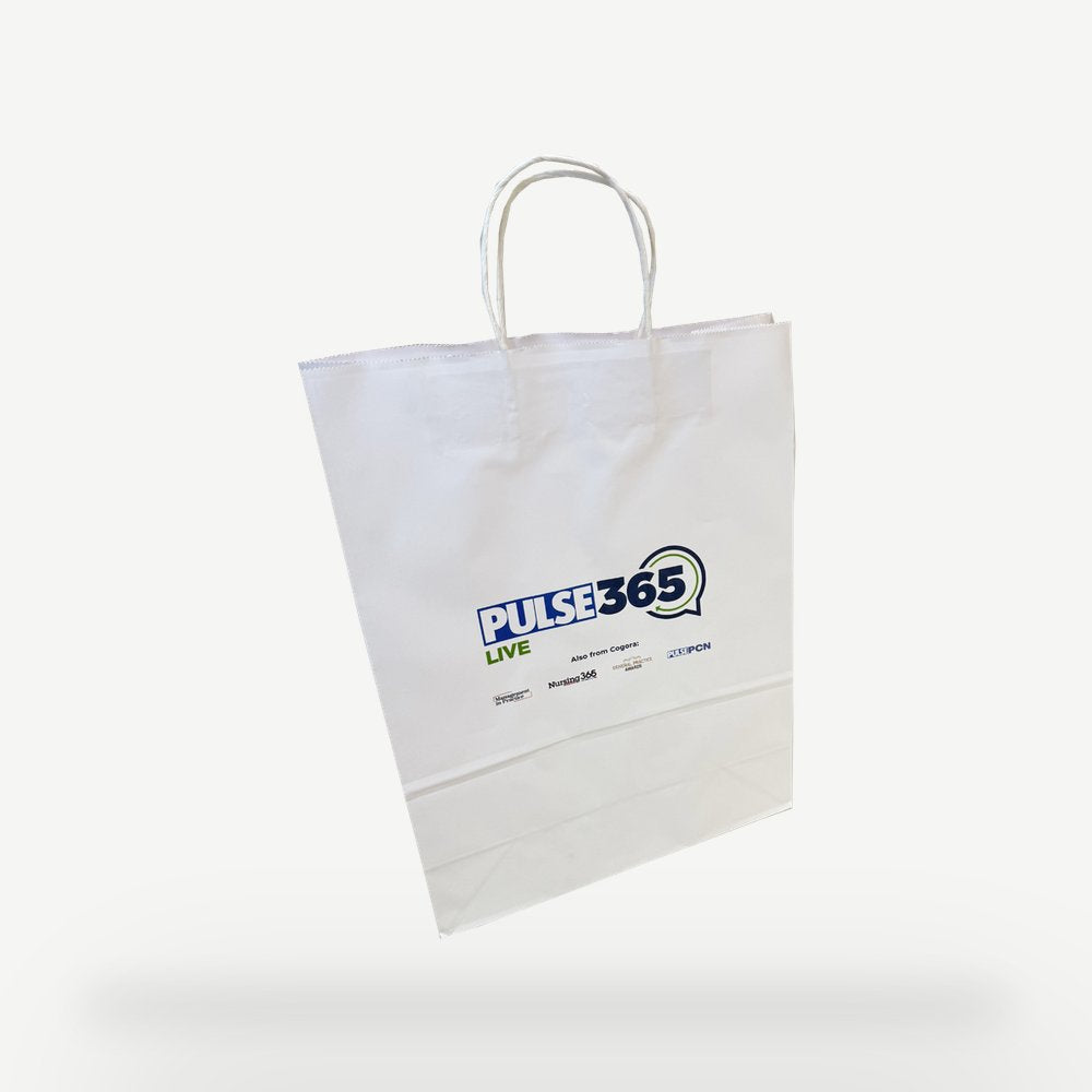 Customised Printed Twist Handle Paper Carrier Bags