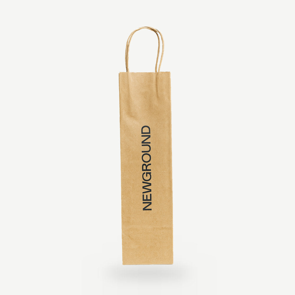 Customised Printed Wine Bottle Paper Carrier Bags