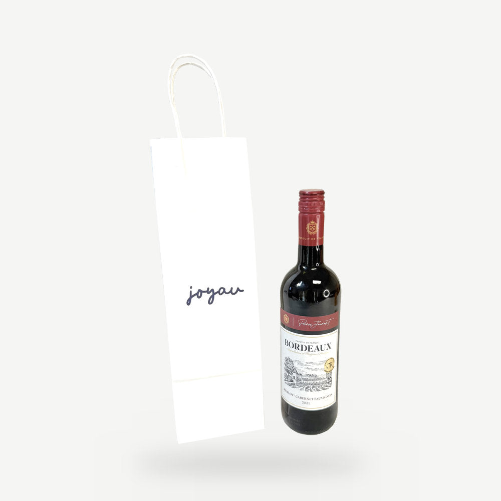 Customised Printed Wine Bottle Paper Carrier Bags