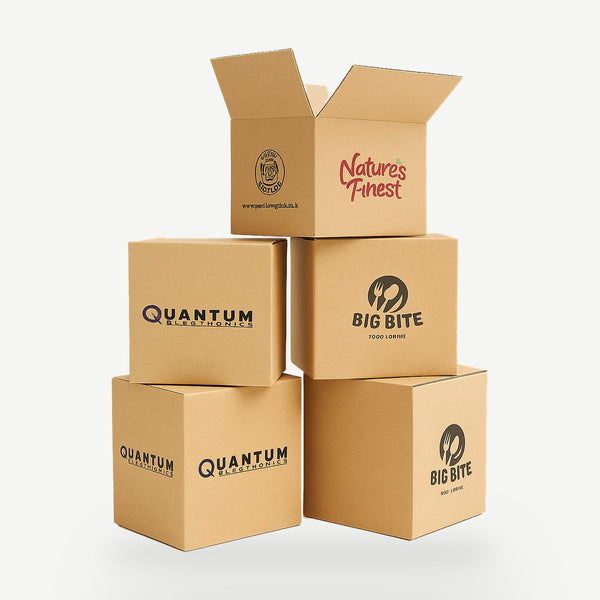 Customised Printed Single Wall Cardboard Boxes Printed Sample