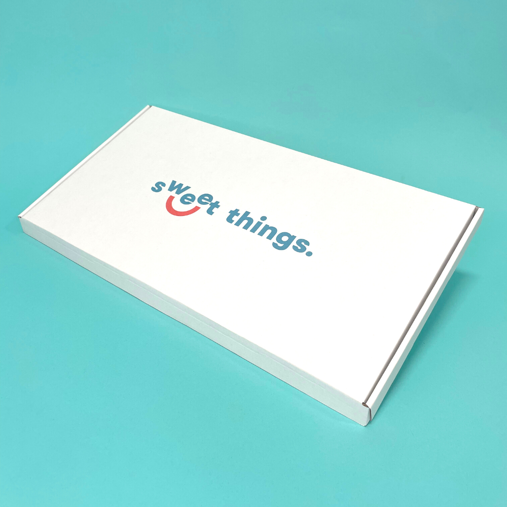 Customised Printed White Postal Boxes - 430x219x23mm - Sample