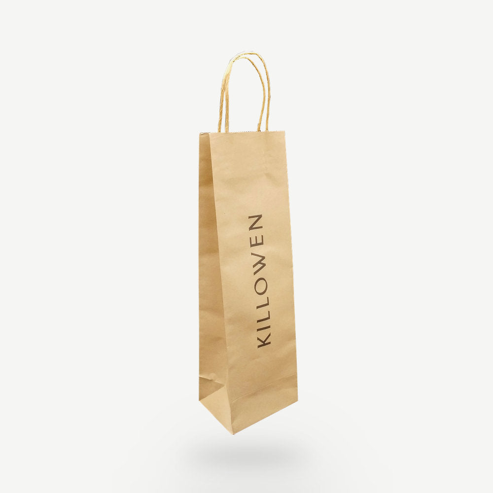 Customised Printed Wine Bottle Paper Carrier Bags Printed Sample