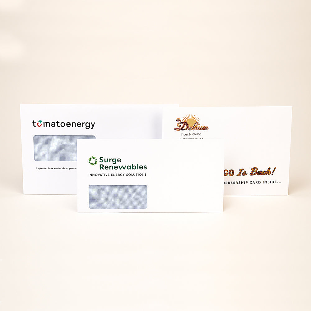 Customised Printed Folding Inserting Machine Gummed Envelopes