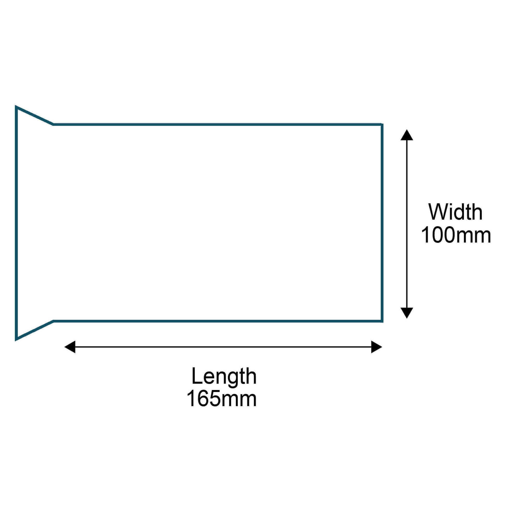 Customised Printed White Padded Envelopes - 100x165mm - Sample