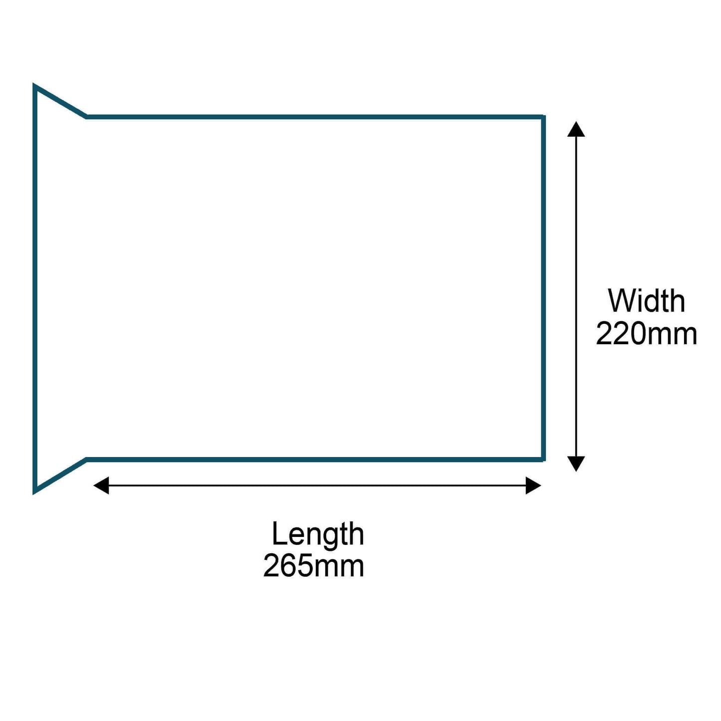 Customised Printed White Padded Envelopes - 220x265mm - Sample