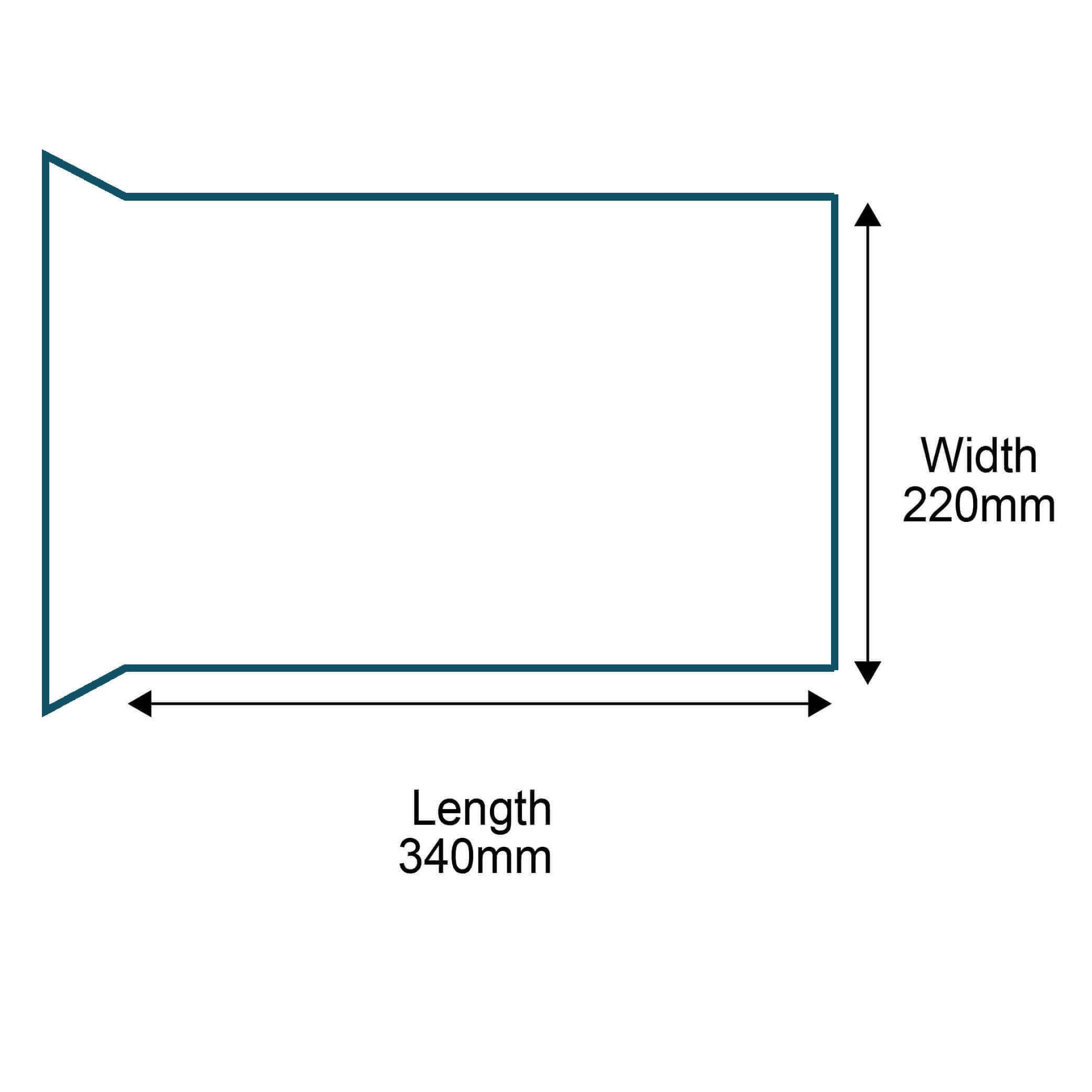 Customised Printed White Padded Envelopes - 220x340mm - Sample
