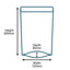 Customised Printed Brown Paper Stand-Up Pouches - 120x200x80mm