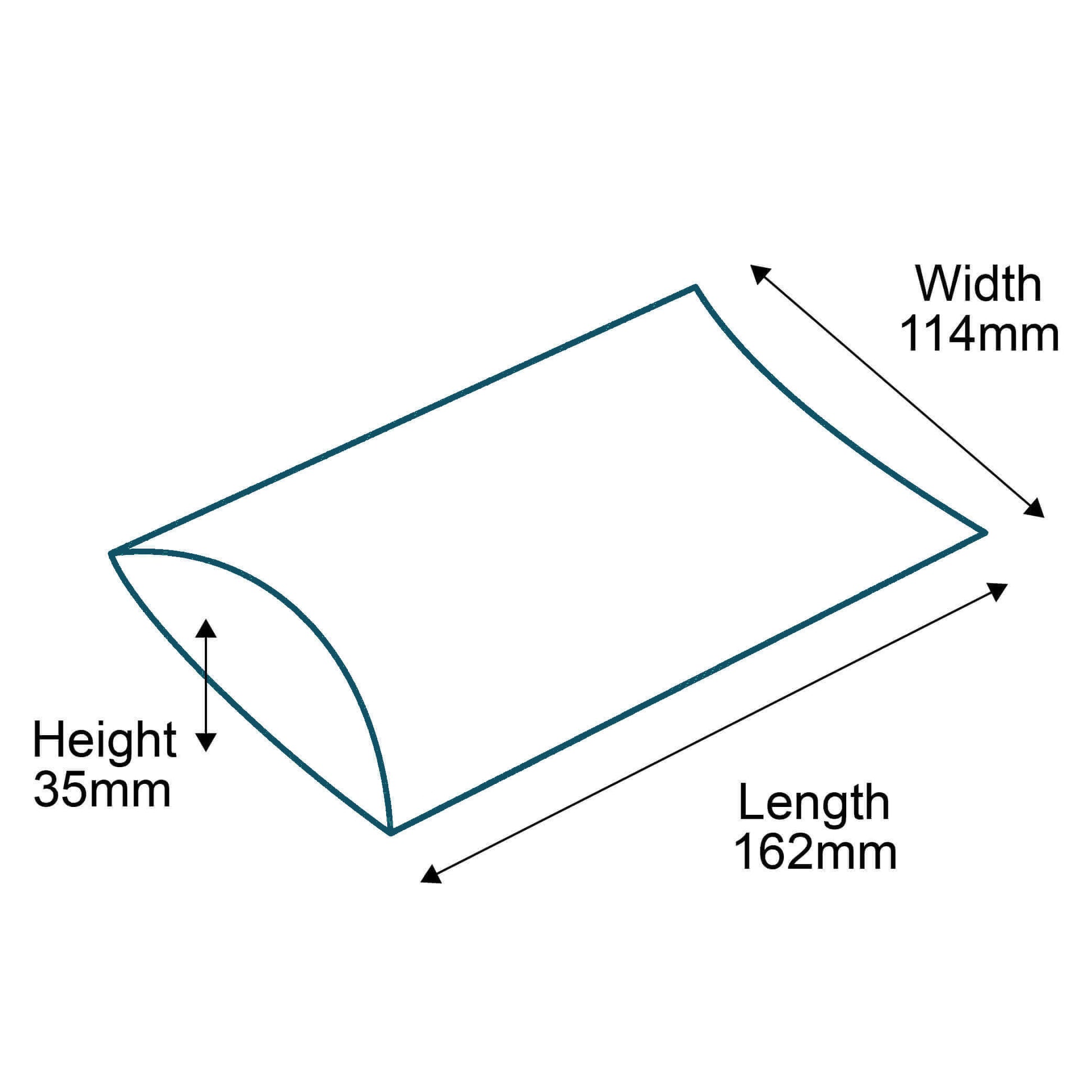 Customised Printed Brown C6 Pillow Envelopes - 162x114x35mm - Sample