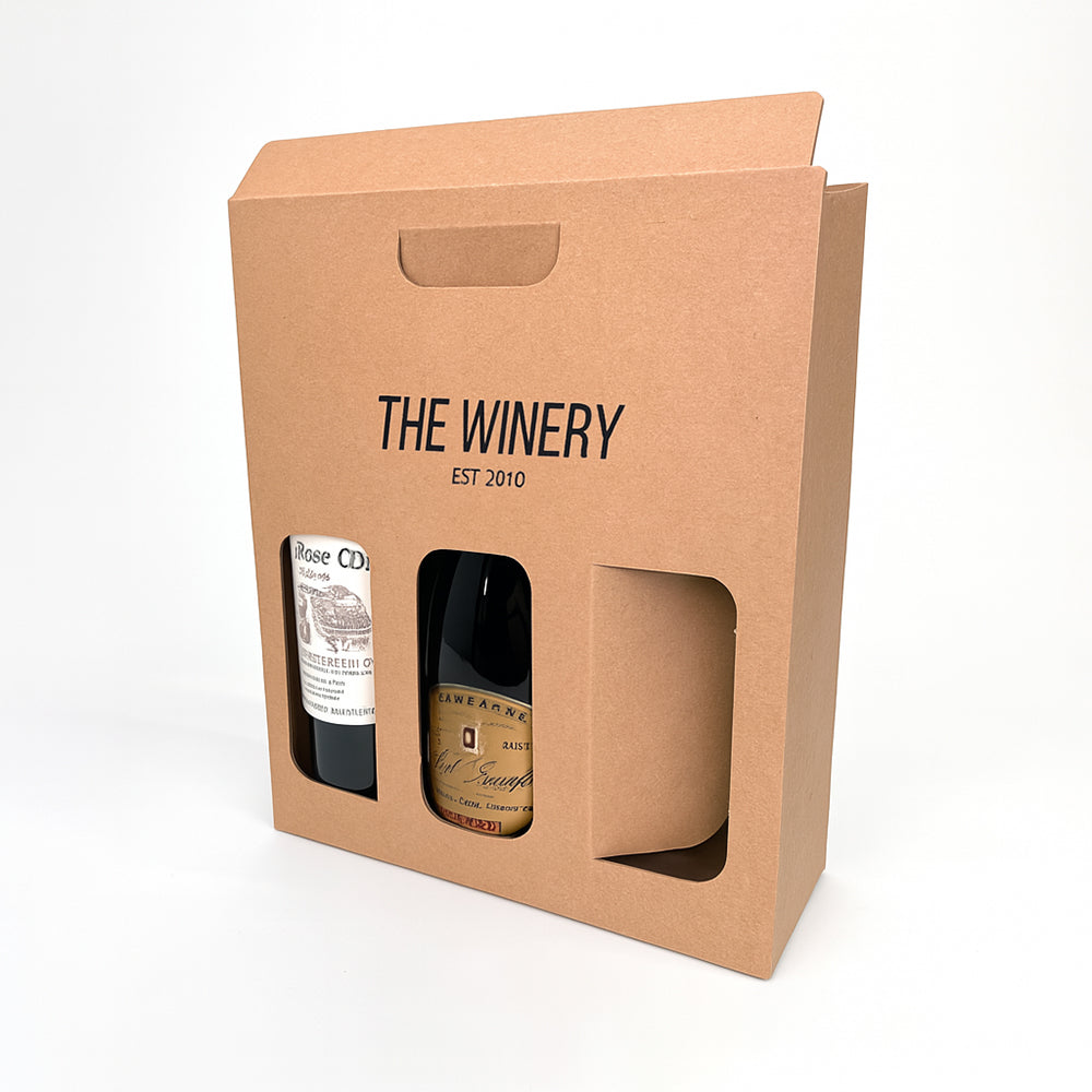 Customised Printed Brown Pinch Top Boxes
