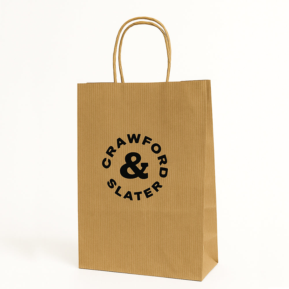 Customised Printed Premium Twist Handle Paper Carrier Bags