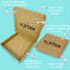 Customised Printed Brown Postal Boxes - 240x240x40mm - Sample