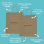 Customised Printed Brown Twist Handle Paper Carrier Bags - 190x80x210mm - Sample