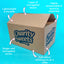Customised Printed Brown Postal Boxes - 305x305x152mm