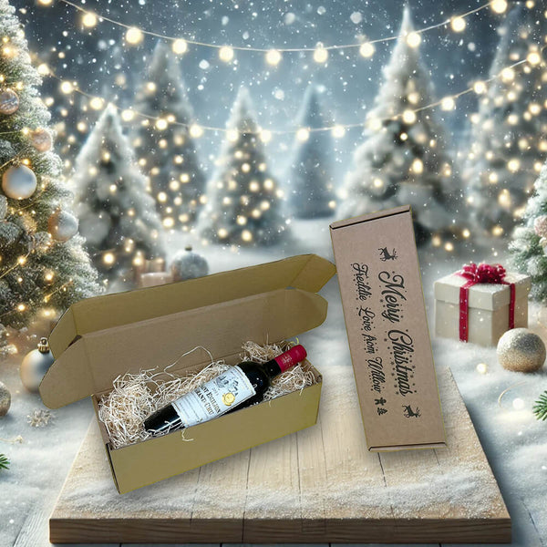 Personalised Bespoke Wine Bottle Box Unique Gift Idea