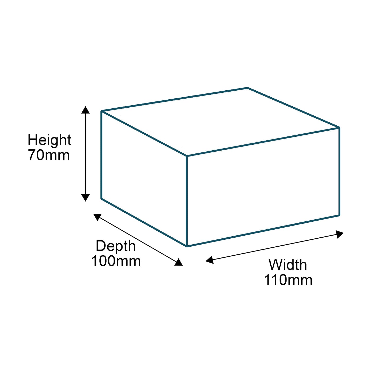 Customised Printed White Postal Boxes - 110x100x70mm - Sample