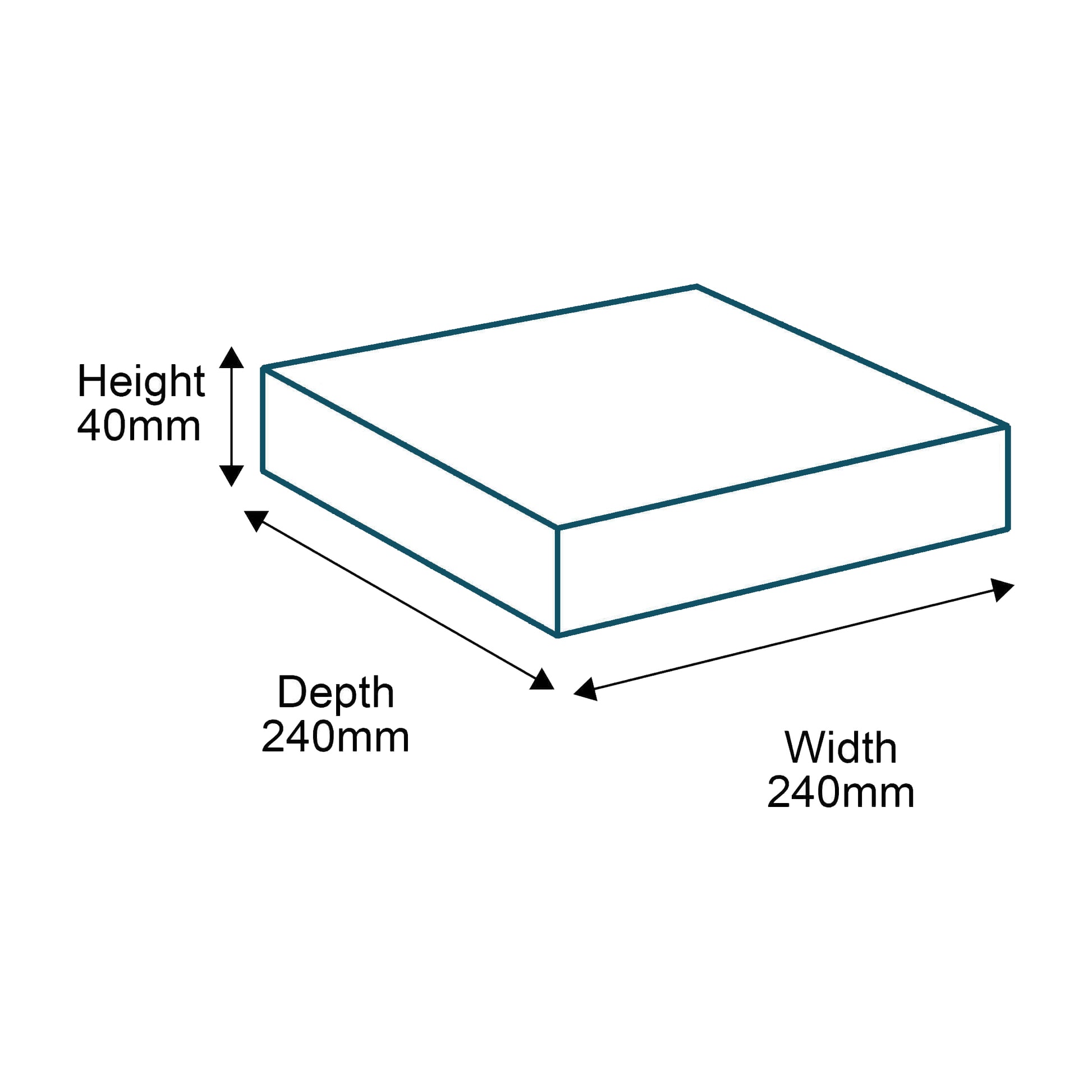 Customised Printed White Postal Boxes - 240x240x40mm - Sample