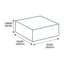 Customised Printed Brown Postal Boxes - 240x240x80mm - Sample