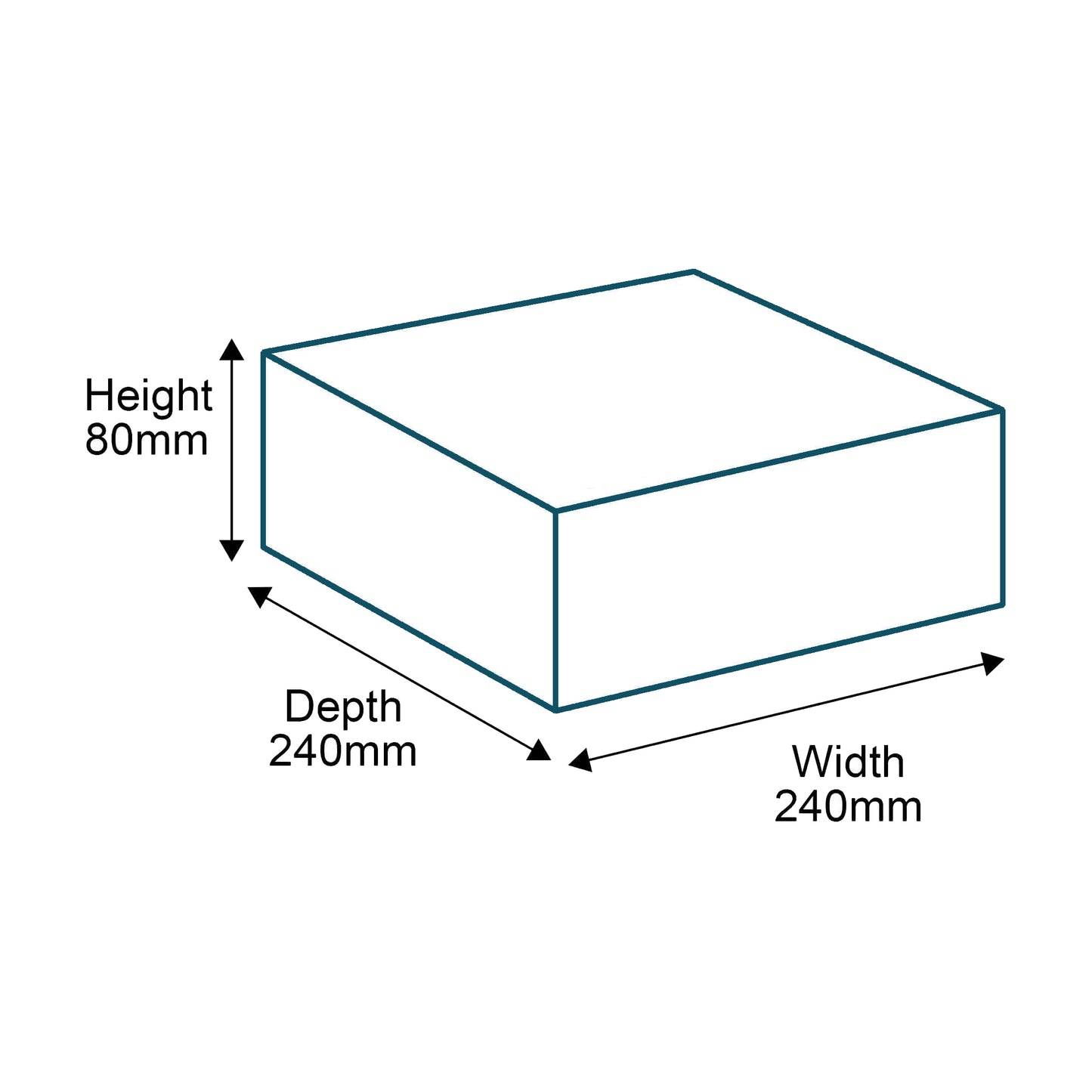 Customised Printed Brown Postal Boxes - 240x240x80mm - Sample