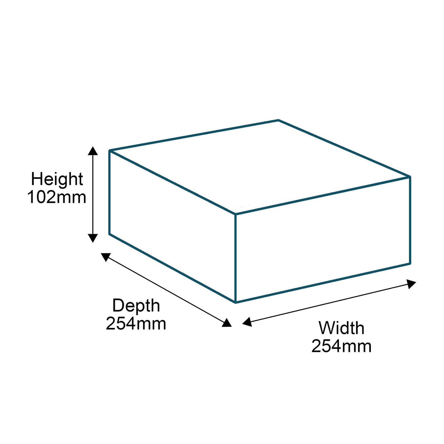 Customised Printed Brown Postal Boxes - 254x254x102mm - Sample