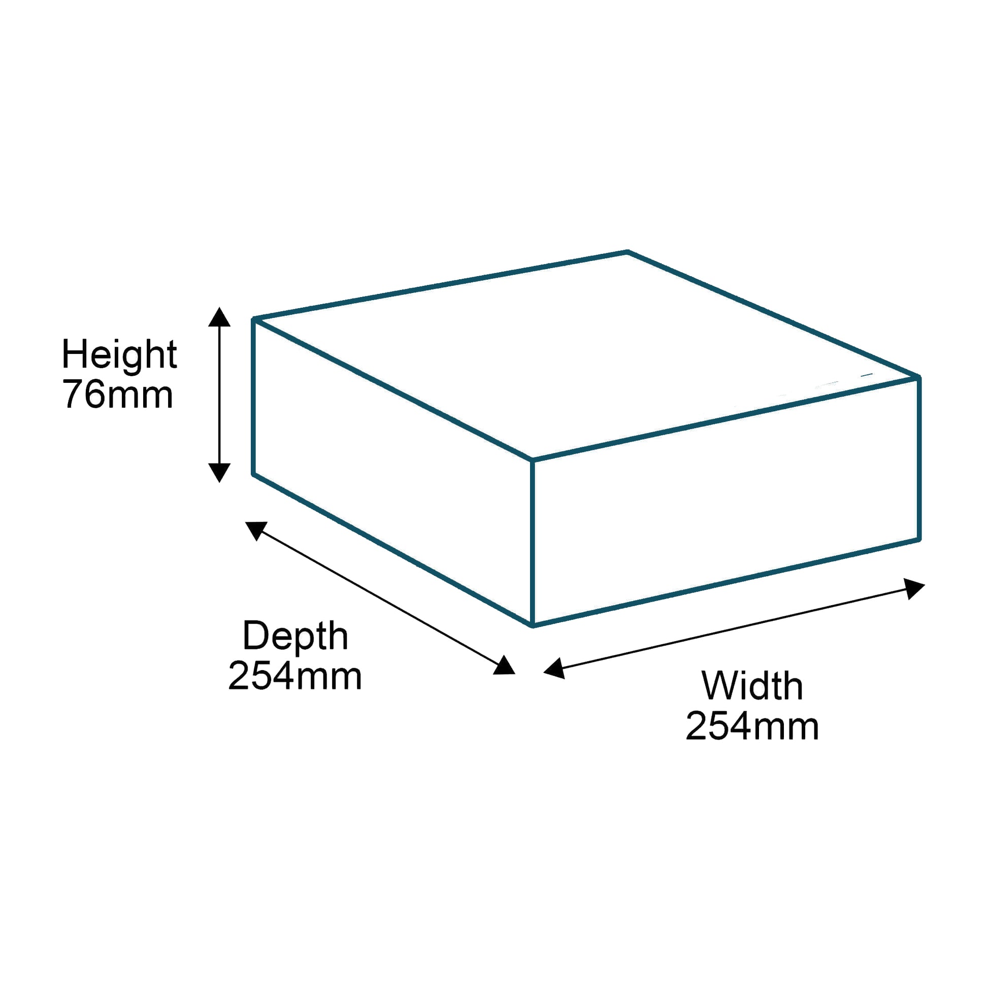 Customised Printed Brown Postal Boxes - 254x254x76mm - Sample