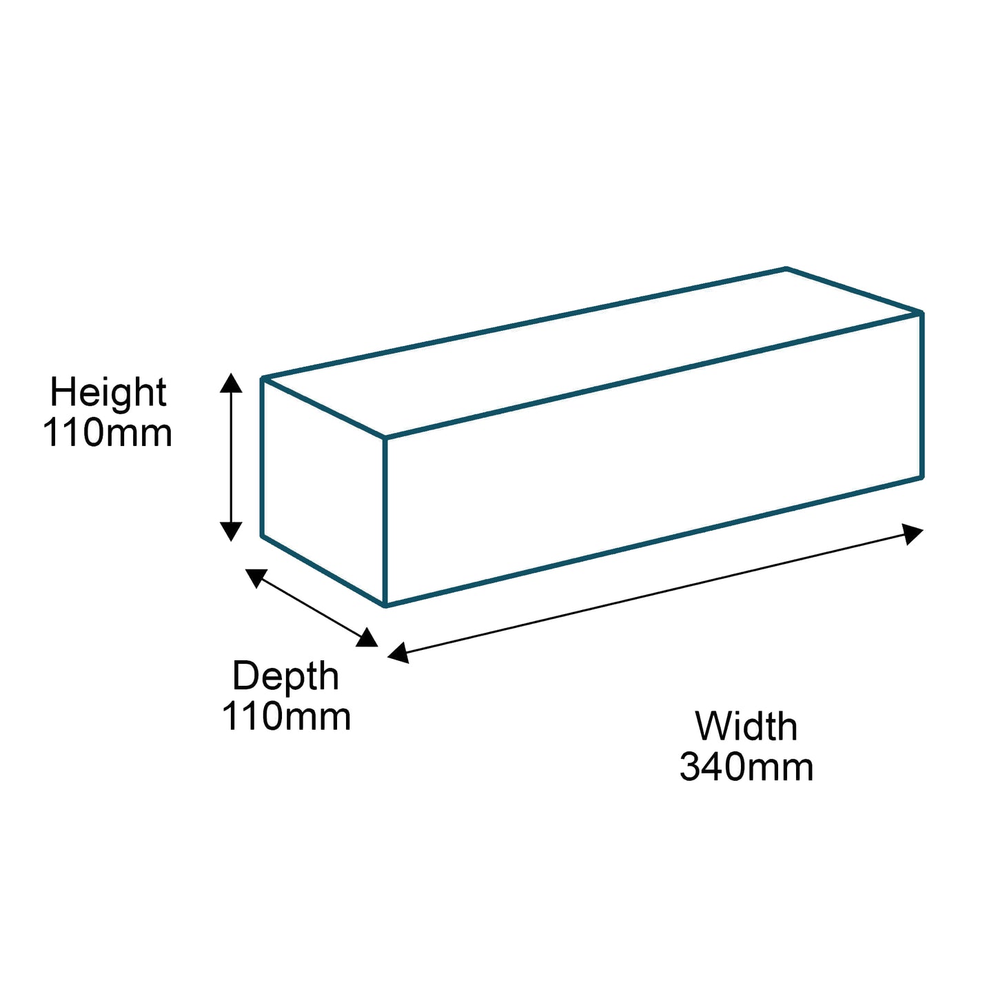 Customised Printed Brown Postal Boxes - 340x110x110mm - Sample