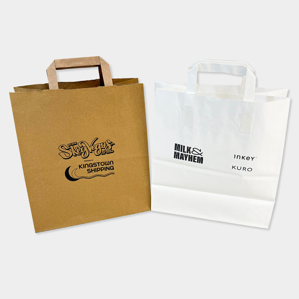 Customised Printed Tape Handle Paper Carrier Bags