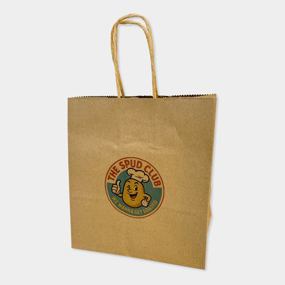 Customised Printed Twist Handle Paper Carrier Bags