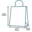 Customised Printed Brown Twist Handle Paper Carrier Bags - 320x140x420mm