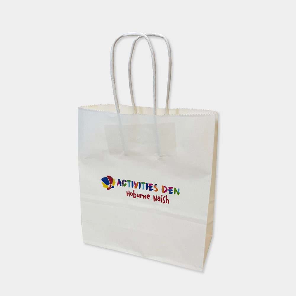 Customised Printed Twist Handle Paper Carrier Bags