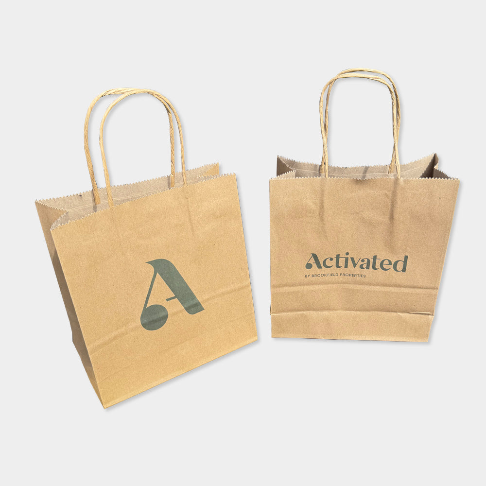 Customised Printed Twist Handle Paper Carrier Bags