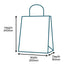 Customised Printed Ribbed Kraft Premium Brown Twist Handle Paper Carrier Bags - 200x80x240mm - Sample