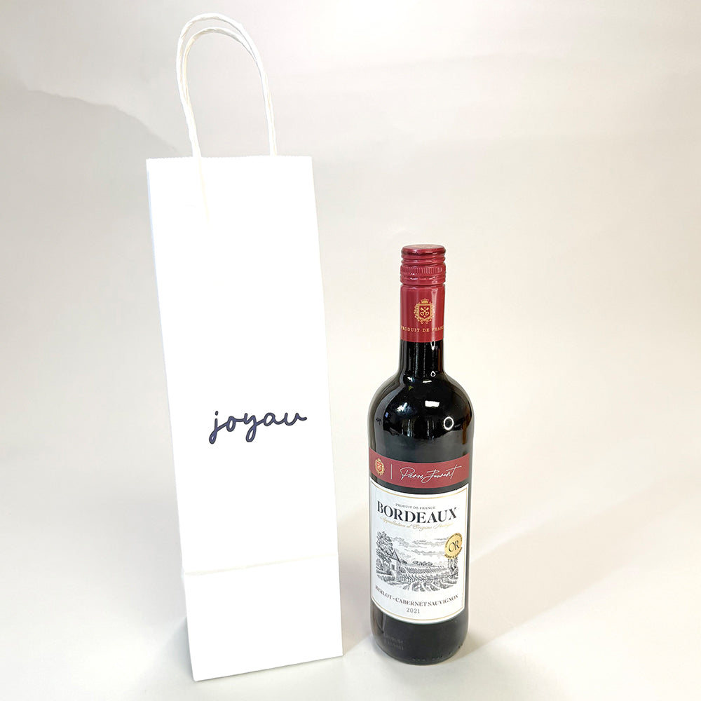 Customised Printed Wine Bottle Paper Carrier Bags
