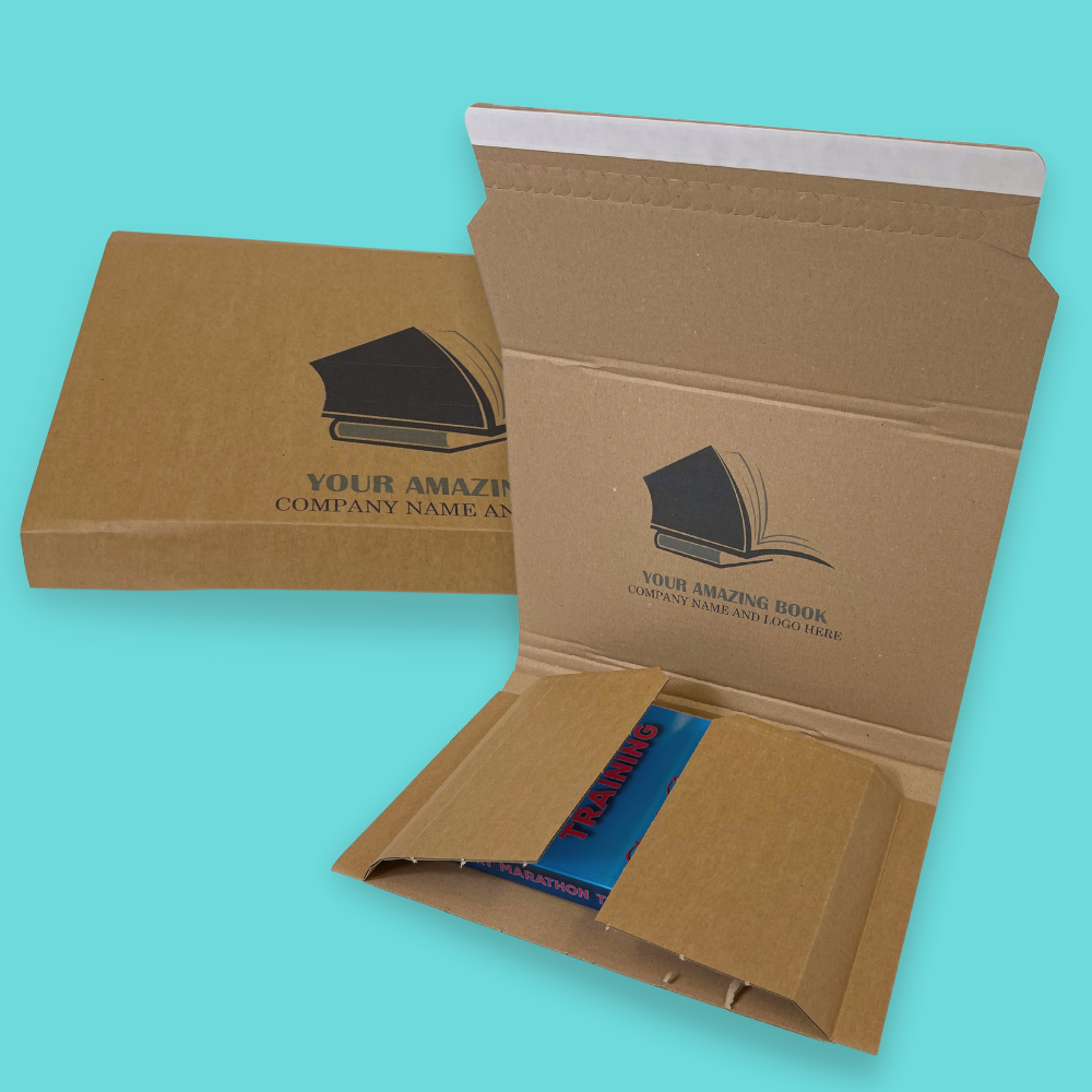 Customised Printed Book Wrap Mailers - 216x151x51mm