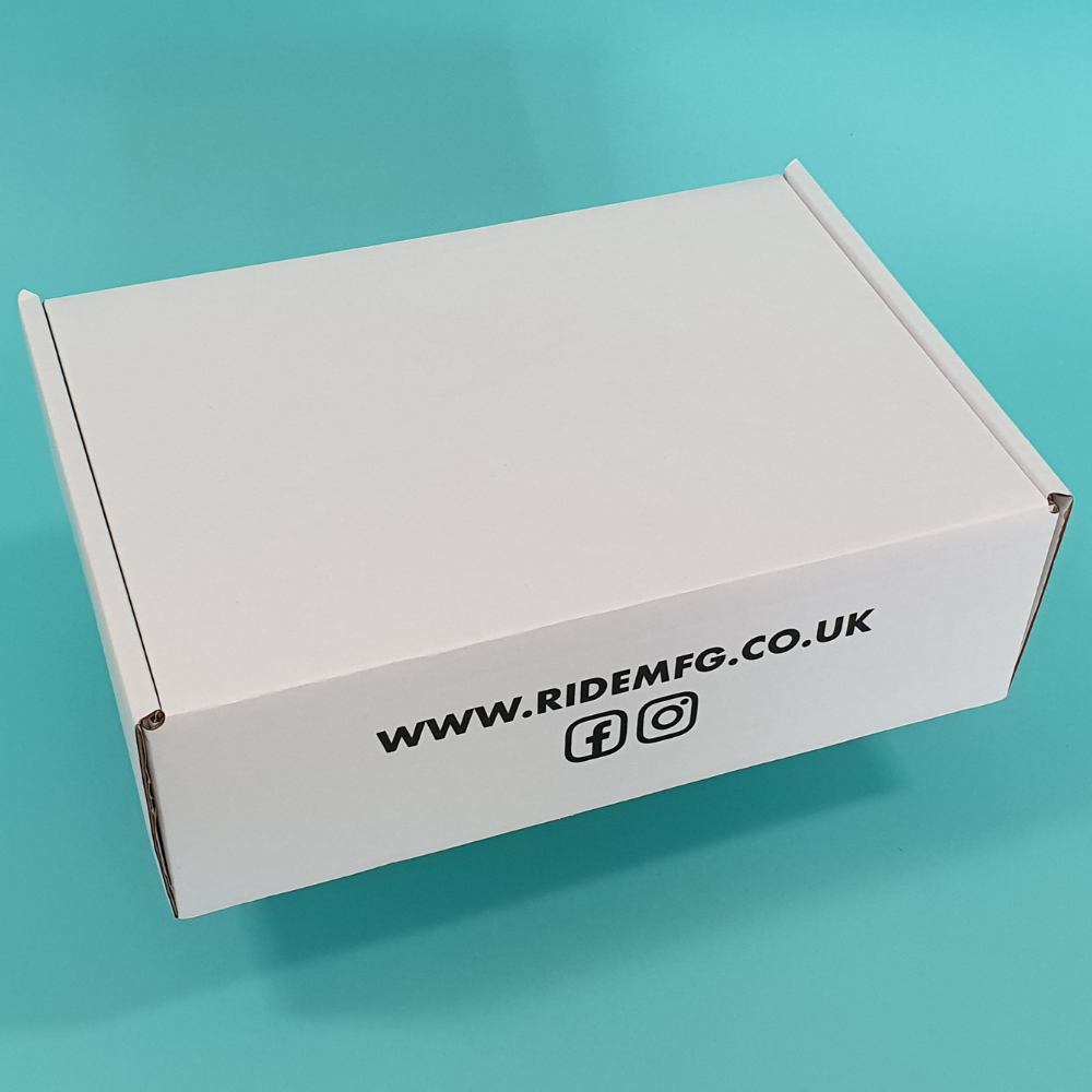Customised Printed White Postal Boxes - 375x255x150mm