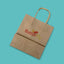 Customised Printed Brown Twist Handle Paper Carrier Bags - 320x140x420mm - Sample