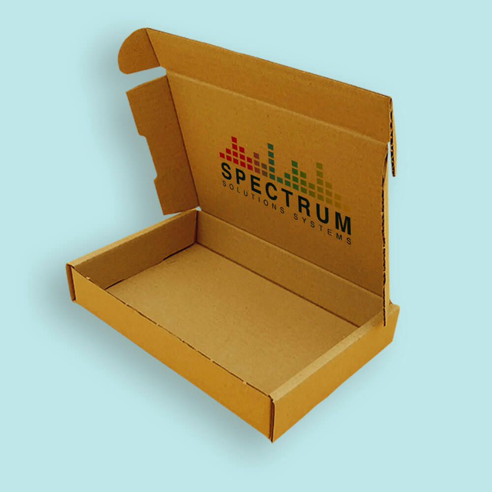 Customised Printed Brown Postal Boxes - 180x120x30mm