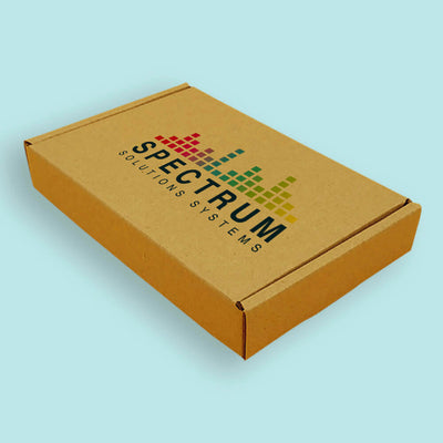 Customised Printed Brown Postal Boxes - 180x120x30mm