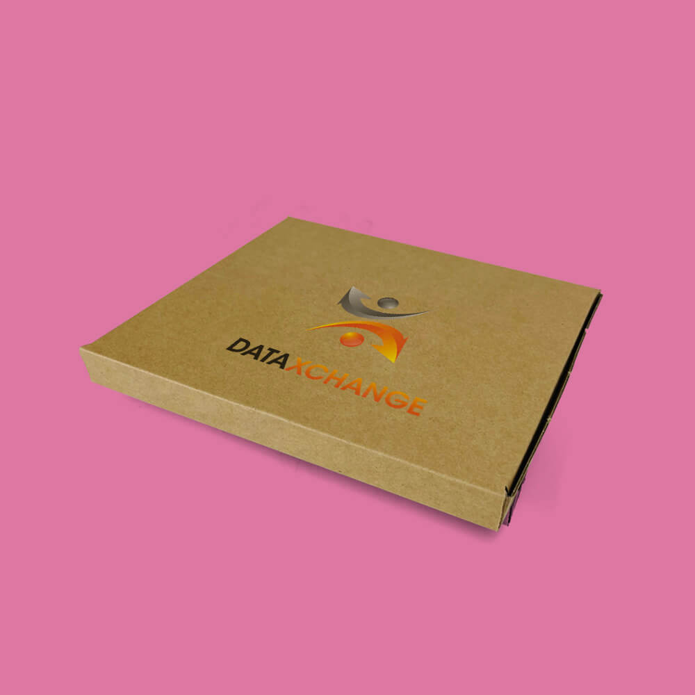 Customised Printed Brown Postal Boxes - 220x190x19mm