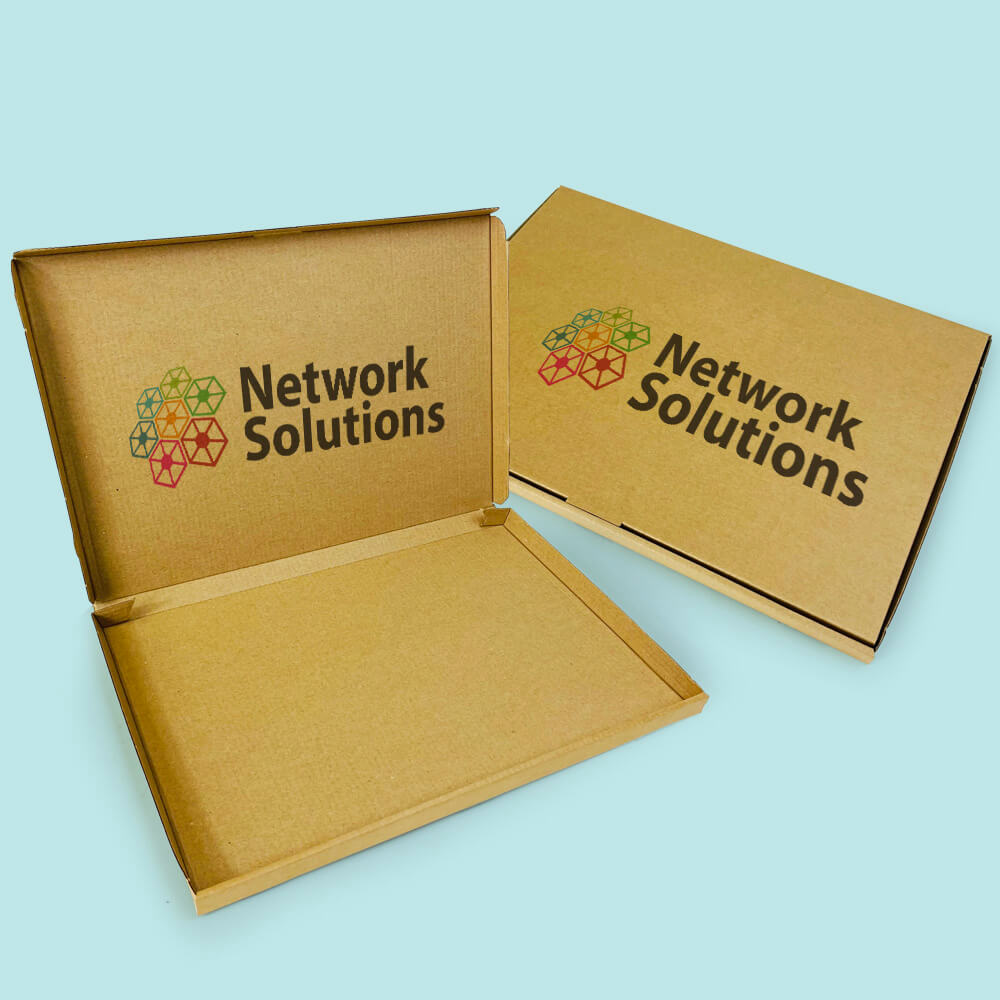 Customised Printed Brown Postal Boxes - 344x235x17mm - Sample
