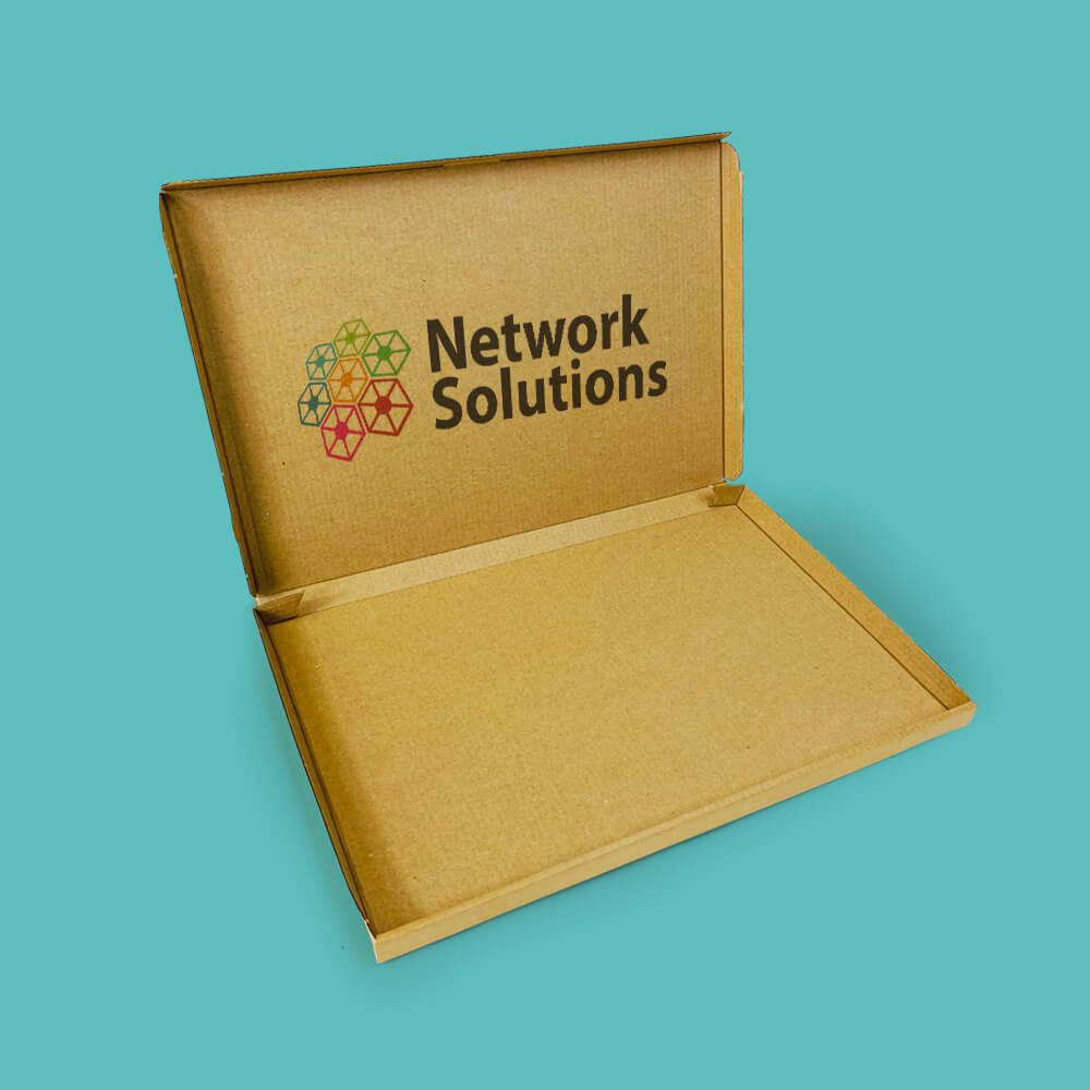 Customised Printed Brown Postal Boxes - 344x235x20mm