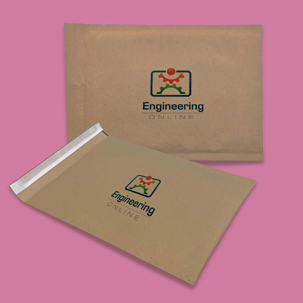 Customised Printed Honeycomb Kraft Padded Envelopes - 180x265mm - Sample