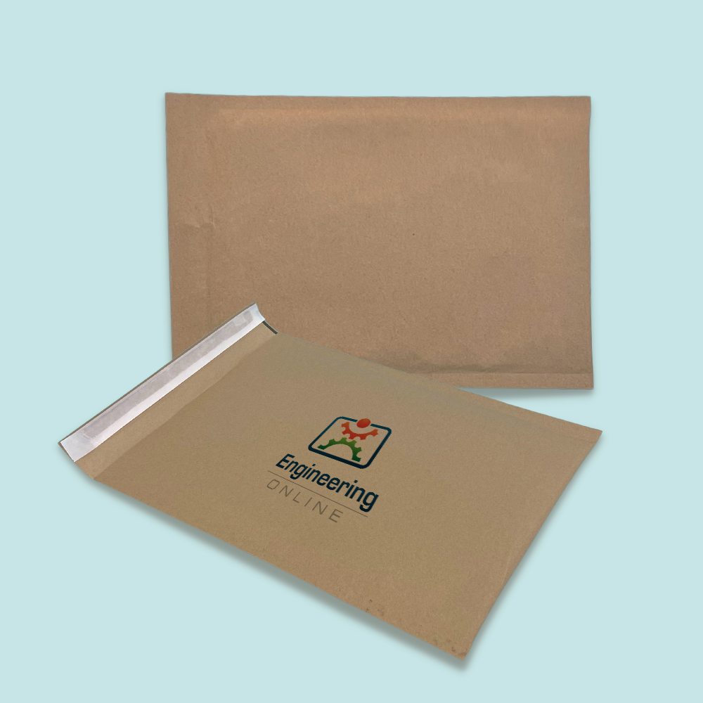 Customised Printed Honeycomb Kraft Padded Envelopes - 240x340mm - Sample
