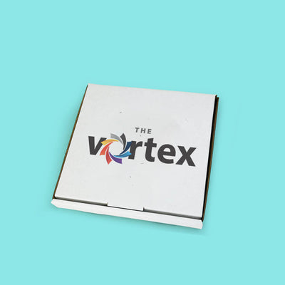 Customised Printed White Postal Boxes - 147x138x20mm - Sample