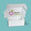 Customised Printed White Postal Boxes - 222x150x88mm - Sample